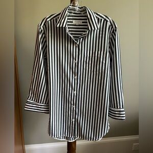 Equipment Striped Tunic Button Shirt Size S/P